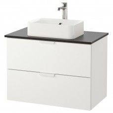 Шкаф для раковины IKEA GODMORGON/TOLKEN / HORVIK белый антрацит 82x49x72 см (193.086.60)