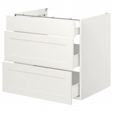 Напольный кухонный шкаф IKEA ENHET белый 80x62x75 см (193.209.21)