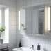 Зеркальный шкаф IKEA ENHET белый 80x15x75 см (193.236.89)