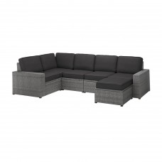 Модульний кутовий 4-місний диван IKEA SOLLERON антрацит (193.264.14)