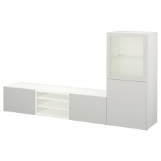 Комбінація шаф для TV IKEA BESTA білий 240x42x129 см (193.294.36)