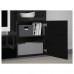 Комбинация шкафов под TV IKEA BESTA черно-коричневый 240x42x129 см (193.294.60)