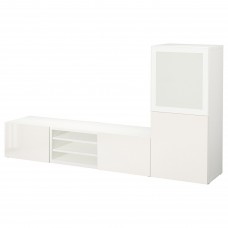 Комбінація шаф для TV IKEA BESTA білий 240x42x129 см (193.304.92)