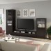 Комбінація шаф для TV IKEA BESTA чорно-коричневий 300x42x193 см (193.307.84)
