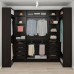 Кутовий гардероб IKEA PAX чорно-коричневий 113/276/113x236 см (193.313.40)