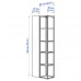 Комбінація шаф та стелажів IKEA ENHET білий 60x30x180 см (193.314.77)