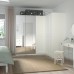 Кутовий гардероб IKEA PAX / GRIMO/VIKEDAL білий дзеркальне скло 210/160x201 см (193.318.68)