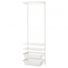 Секція шафи-стелажа IKEA BOAXEL білий 62x40x201 см (193.323.68)