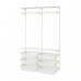 2 секции шкафа-стеллажа IKEA BOAXEL белый 125x40x201 см (193.323.73)