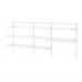 3 секции шкафа-стеллажа IKEA BOAXEL белый 227x40x101 см (193.324.10)