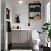 Набір меблів для ванної IKEA ENHET / TVALLEN сірий антрацит 84x43x87 см (193.375.87)