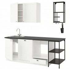 Кухня IKEA ENHET антрацит 223x63.5x222 см (193.377.52)