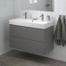 Шкаф для раковины IKEA GODMORGON / BRAVIKEN темно-серый 100x48x68 см (193.385.01)