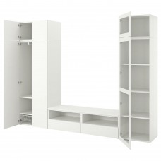 Комбинация шкафов под TV IKEA PLATSA белый 300x42x221 см (193.855.16)