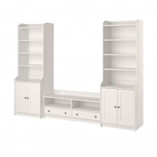 Комбінація шаф для TV IKEA HAUGA білий 277x46x199 см (193.879.02)