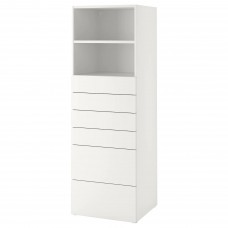 Стелаж IKEA SMASTAD / PLATSA білий 60x57x181 см (193.880.39)