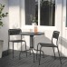 Стіл і 2 стільці IKEA LACKO / VIHOLMEN сад балкон сірий темно-сірий (194.135.24)