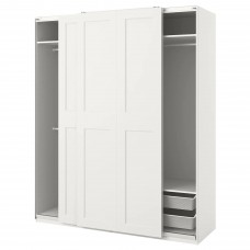 Гардероб IKEA PAX / GRIMO білий 200x66x236 см (194.181.83)