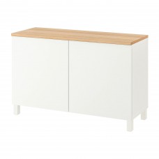 Комбінація шаф та стелажів IKEA BESTA білий 120x42x76 см (194.188.90)