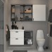 Набір меблів для ванної IKEA ENHET / TVALLEN білий антрацит 102x43x65 см (194.193.71)