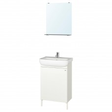 Комплект мебели для ванной IKEA NYSJON / BJORKAN белый 54x40x98 см (194.196.77)