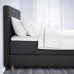 Континентальне ліжко IKEA DUNVIK матрац VAGSTRANDA темно-сірий (194.197.00)
