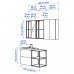 Набір меблів для ванної IKEA ENHET / TVALLEN сірий антрацит 102x43x65 см (194.199.17)