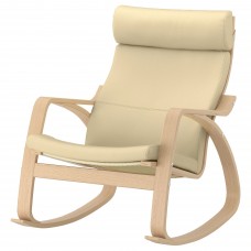 Кресло-качалка IKEA POANG дубовый шпон бежевый (194.292.90)