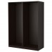 2 каркаси гардероба IKEA PAX чорно-коричневий 150x58x201 см (198.952.59)