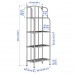 Стелаж IKEA LACKO сад балкон сірий 61x160 см (201.518.37)