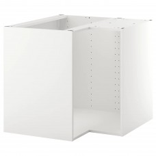 Каркас кутової підлогової шафи IKEA METOD білий 88x88x80 см (202.055.19)