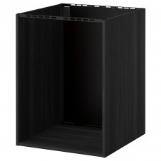 Підлогова кухонна шафа IKEA METOD чорний 60x60x80 см (202.055.43)