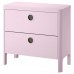 Комод с 2 ящиками IKEA BUSUNGE светло-розовый 80x75 см (202.290.11)