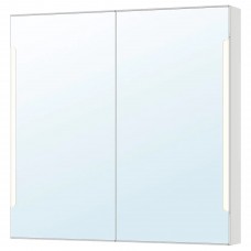 Шафа дзеркальна IKEA STORJORM білий 100x14x96 см (202.481.18)