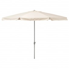 Зонт от солнца IKEA LJUSTERO бежевый 400 см (202.603.13)