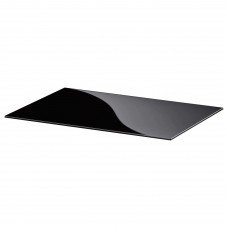 Верхняя панель для тумбы IKEA BESTA стекло черный 60x40 см (202.707.22)