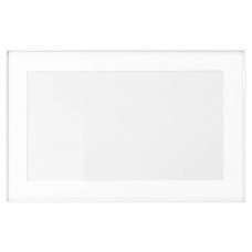 Скляні дверці IKEA GLASSVIK білий прозоре скло 60x38 см (202.916.54)