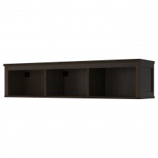 Полиця навісна IKEA HEMNES чорно-коричневий 148x37 см (202.972.17)