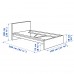 Каркас ліжка IKEA MALM 90x200 см (203.251.64)