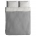 Комплект постільної білизни IKEA BLAVINDA сірий 200x200/50x60 см (203.280.49)