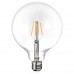 LED лампочка E27 600 лм IKEA LUNNOM безбарвне скло сфера 125 мм (203.545.66)