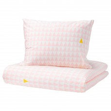 Комплект постільної білизни IKEA STILLSAMT світло-рожевий 150x200/50x60 см (203.586.68)