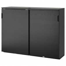 Шкаф с раздвижными дверцами IKEA GALANT черный 160x120 см (203.651.31)