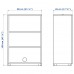 Стелаж для книг IKEA GALANT білений дуб 80x120 см (203.651.88)