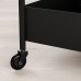 Візок IKEA NISSAFORS чорний 50.5x30x83 см (203.997.77)