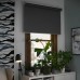 Рулонная штора блокирующая свет IKEA FYRTUR дист.управление серый 120x195 см (204.081.78)