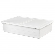Коробка з кришкою IKEA SOCKERBIT білий 50x77x19 см (204.115.24)