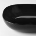 Глибока тарілка IKEA BACKIG чорний 20x20 см (204.390.47)