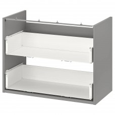 Підлогова шафа для раковини IKEA ENHET сірий 80x40x60 см (204.405.12)