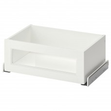 Шухляда з скляним фронтом IKEA KOMPLEMENT білий 50x35 см (204.470.14)